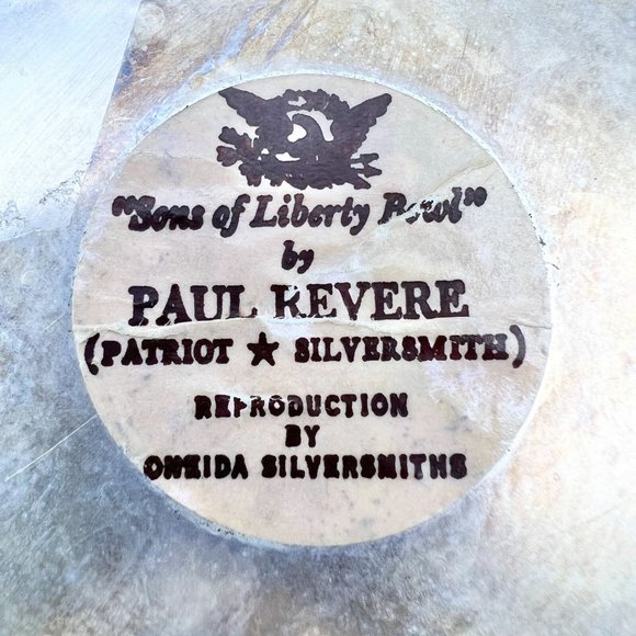 Oneida Silversmiths Reproduction Sons of Liberty Bowl by Paul Revere Vintage - Picture 3 of 5